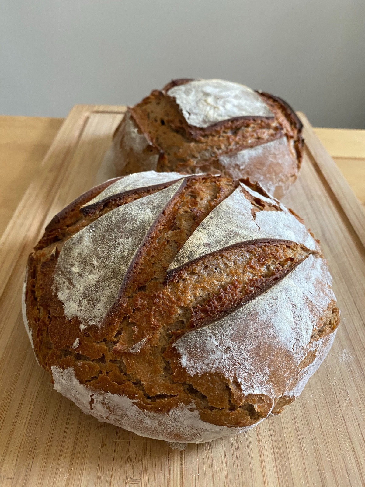 Two loaves of bread